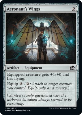 Aeronaut's Wings (The Brothers' War) Light Play Foil