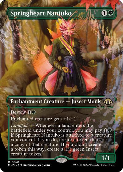 Springheart Nantuko (Borderless) (Modern Horizons 3) Near Mint Foil