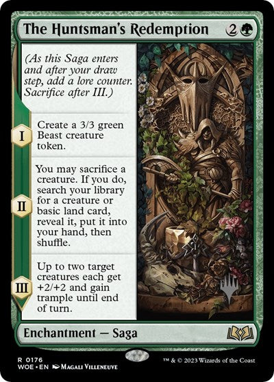 The Huntsman's Redemption (Promo Pack: Wilds of Eldraine) Light Play Foil
