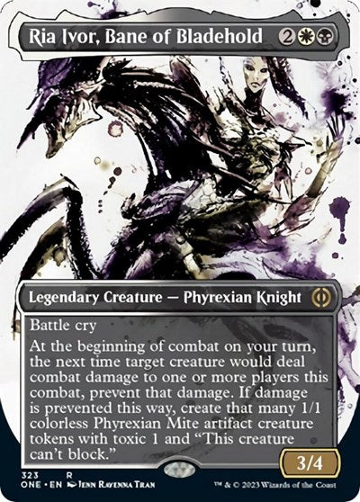 Ria Ivor, Bane of Bladehold (Borderless) (Phyrexia: All Will Be One) Light Play