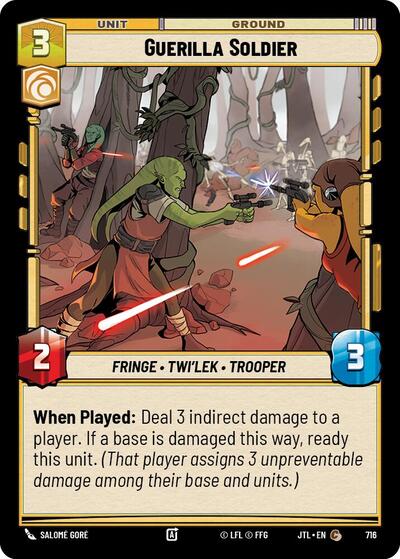Guerilla Soldier (Foil) (Jump to Lightspeed) Near Mint Foil