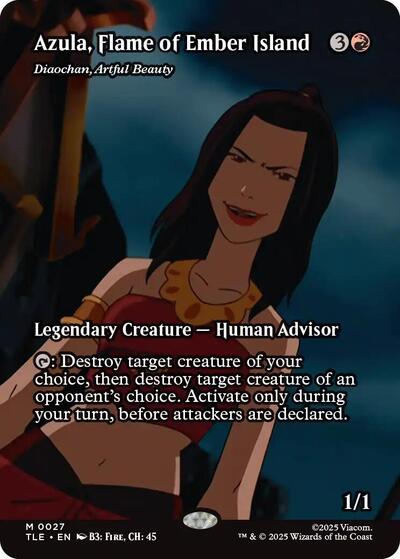 Azula, Flame of Ember Island - Diaochan, Artful Beauty (Borderless) (Avatar: The Last Airbender: Eternal-Legal) Near Mint