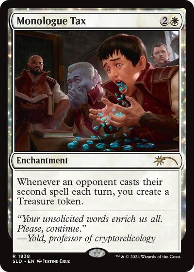 Monologue Tax (Secret Lair) Light Play