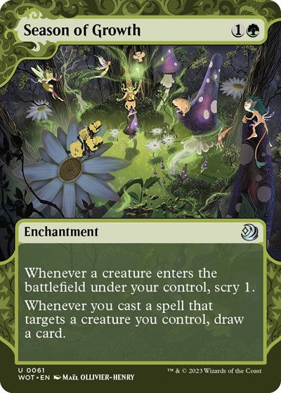 Season of Growth (Wilds of Eldraine: Enchanting Tales) Near Mint Foil