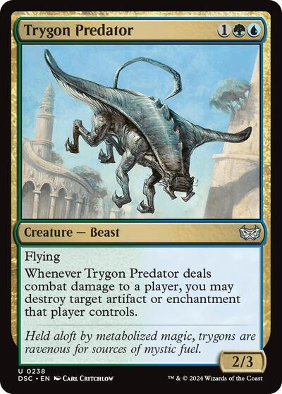 Trygon Predator (Commander: Duskmourn: House of Horror) Light Play