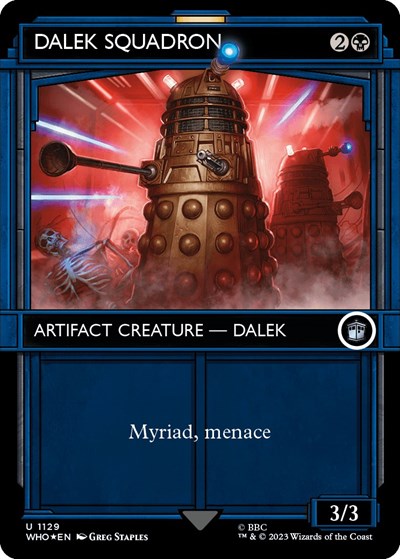 Dalek Squadron (Showcase) (Surge Foil) (Universes Beyond: Doctor Who) Medium Play Foil