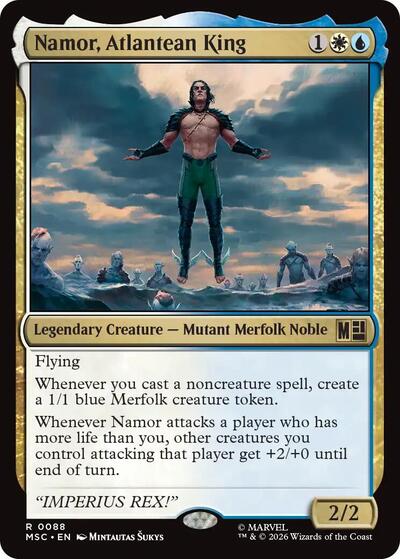 Namor, Atlantean King (Surge Foil) (Commander: Marvel Super Heroes) Near Mint Foil