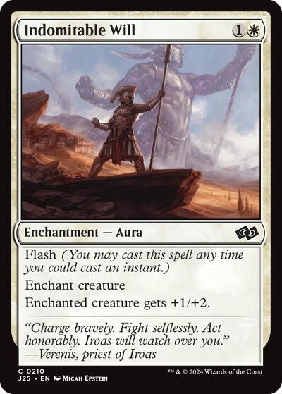 Indomitable Will (Foundations Jumpstart) Medium Play