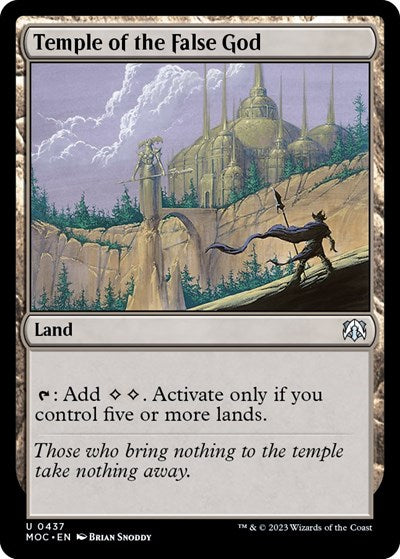 Temple of the False God (Commander: March of the Machine) Light Play