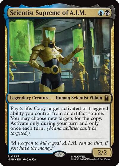 Scientist Supreme of A I M|1|0|0.00