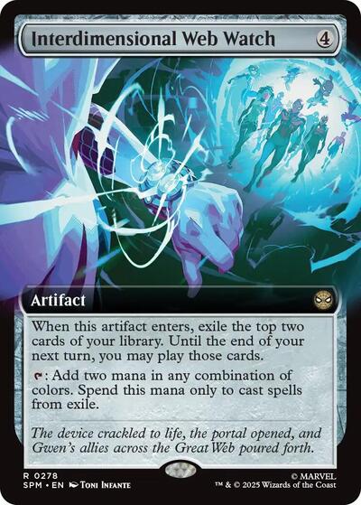 Interdimensional Web Watch (Extended Art) (Marvel's Spider-Man) Light Play Foil