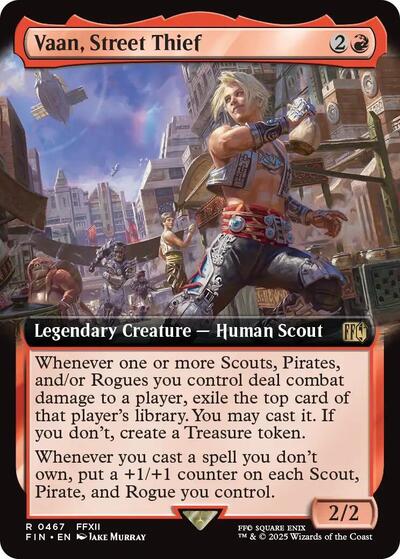 Vaan, Street Thief (Extended Art) (Universes Beyond: FINAL FANTASY) Light Play Foil