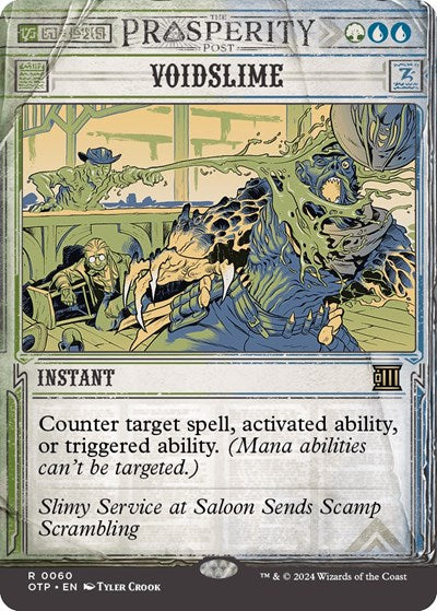 Voidslime (Outlaws of Thunder Junction: Breaking News) Near Mint Foil