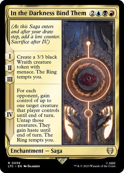 In the Darkness Bind Them (Commander: The Lord of the Rings: Tales of Middle-earth) Medium Play