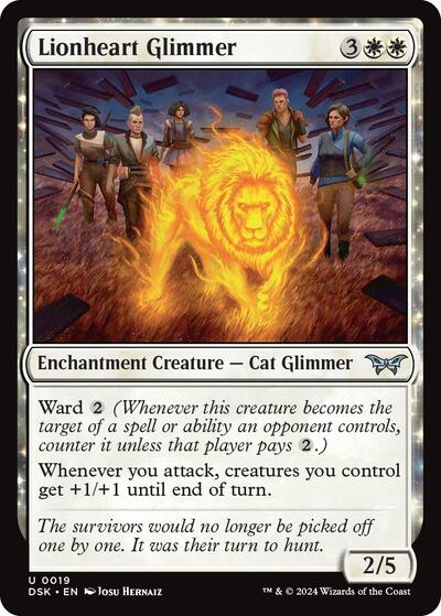 Lionheart Glimmer (Duskmourn: House of Horror) Near Mint