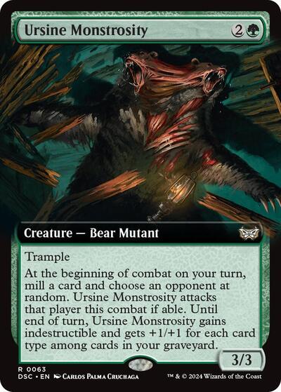 Ursine Monstrosity (Extended Art) (Commander: Duskmourn: House of Horror) Near Mint