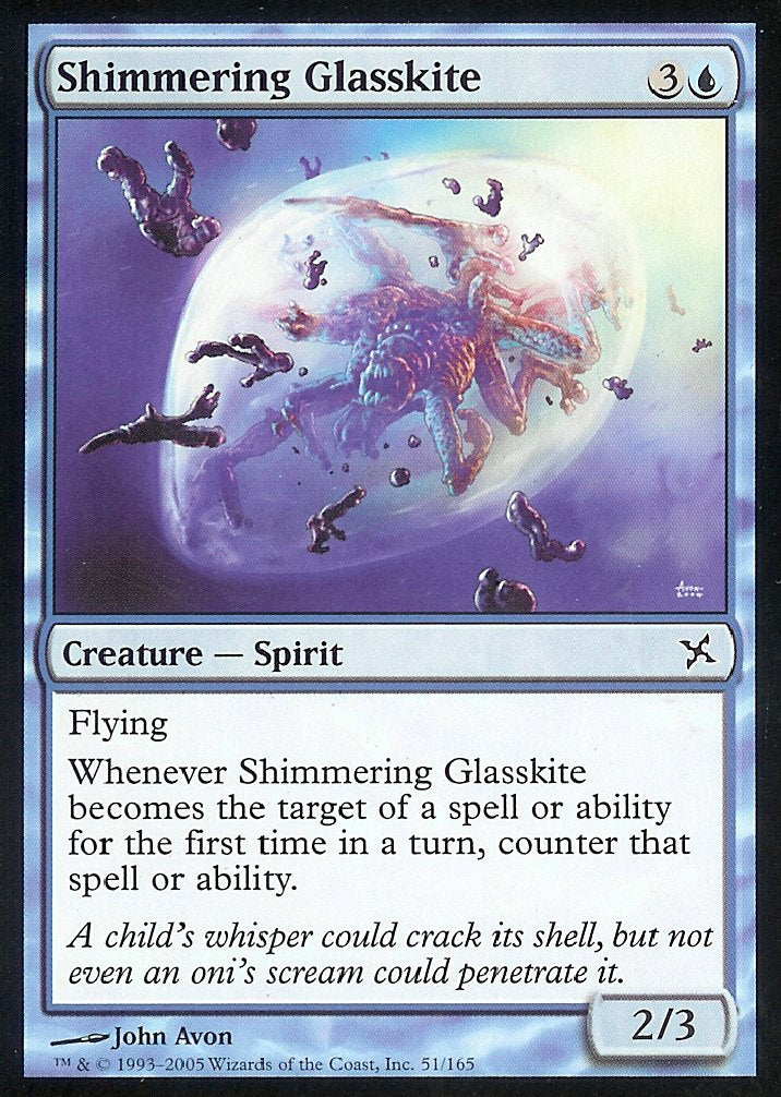 Shimmering Glasskite (Betrayers of Kamigawa) Light Play
