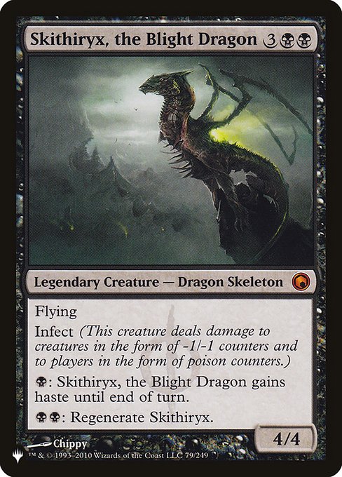 Skithiryx, the Blight Dragon (The List) Light Play