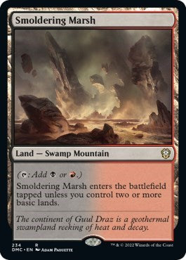 Smoldering Marsh (Commander: Dominaria United) Medium Play