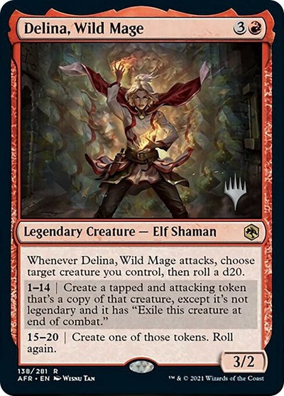 Delina, Wild Mage (Promo Pack: Adventures in the Forgotten Realms) Near Mint Foil