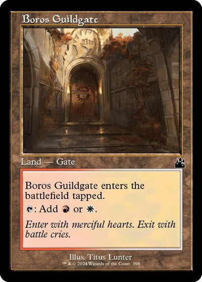 Boros Guildgate (Retro Frame) (Ravnica Remastered) Near Mint