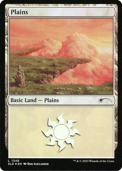 Plains (1349) (Secret Lair) Light Play Foil