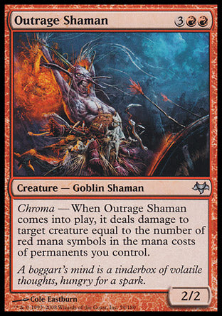 Outrage Shaman (Eventide) Medium Play Foil