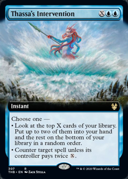 Thassa's Intervention (Extended Art) (Theros Beyond Death) Heavy Play