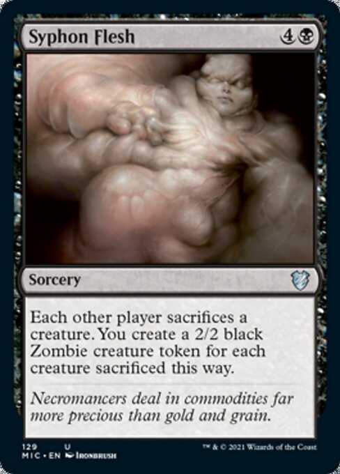 Syphon Flesh (Commander 2021 Midnight Hunt) Near Mint