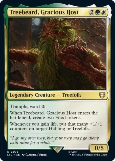 Treebeard, Gracious Host (Commander: The Lord of the Rings: Tales of Middle-earth) Near Mint