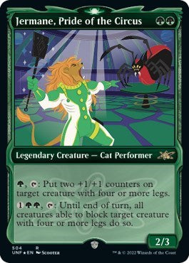Jermane, Pride of the Circus (Showcase) (Galaxy Foil) (Unfinity) Near Mint Foil