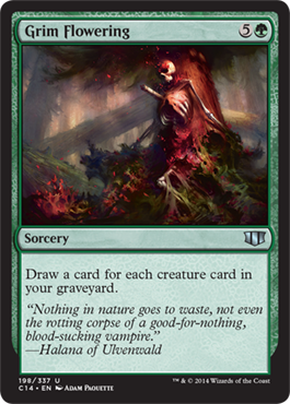 Grim Flowering (Commander 2014 Edition) Medium Play