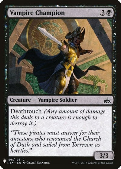 Vampire Champion|0|0|0.00