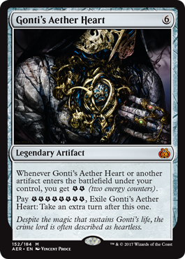 Gonti's Aether Heart (Aether Revolt) Medium Play Foil