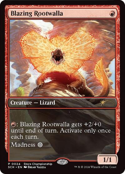 Blazing Rootwalla (Promos: Game Day and Store Championship) Near Mint