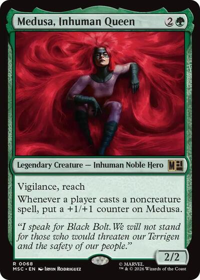 Medusa, Inhuman Queen (Surge Foil) (Commander: Marvel Super Heroes) Near Mint Foil