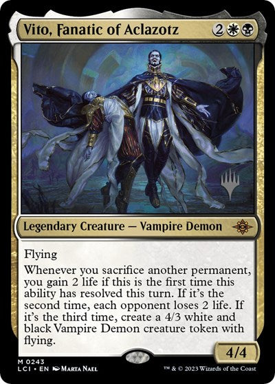 Vito, Fanatic of Aclazotz (Promo Pack: The Lost Caverns of Ixalan) Near Mint Foil