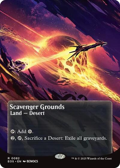 Scavenger Grounds (0082) (Borderless) (Stellar Sights) Near Mint Foil