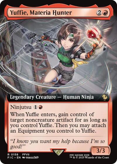 Yuffie, Materia Hunter (Extended Art) (Commander: FINAL FANTASY) Near Mint Foil