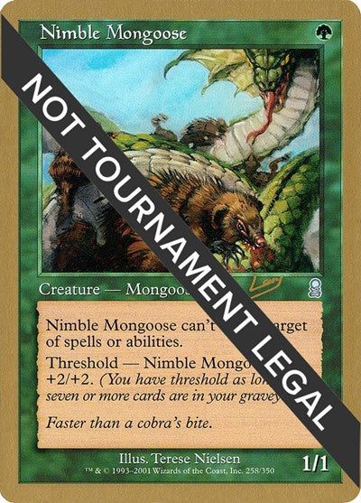 Nimble Mongoose - 2002 Raphael Levy (ODY) (World Championship Decks) Heavy Play