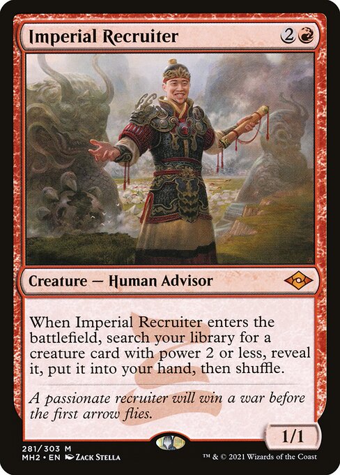 Imperial Recruiter (Foil Etched) (Modern Horizons 2) Light Play Foil
