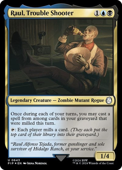 Raul, Trouble Shooter (Surge Foil) (Universes Beyond: Fallout) Light Play Foil