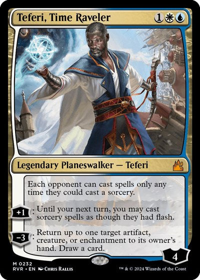 Teferi, Time Raveler (Ravnica Remastered) Near Mint Foil