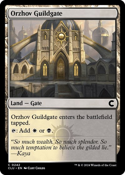 Orzhov Guildgate (Ravnica: Clue Edition) Light Play