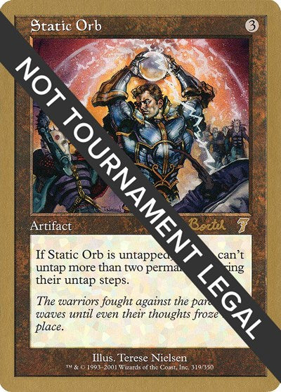 Static Orb - 2001 Alex Borteh (7ED) (World Championship Decks) Medium Play