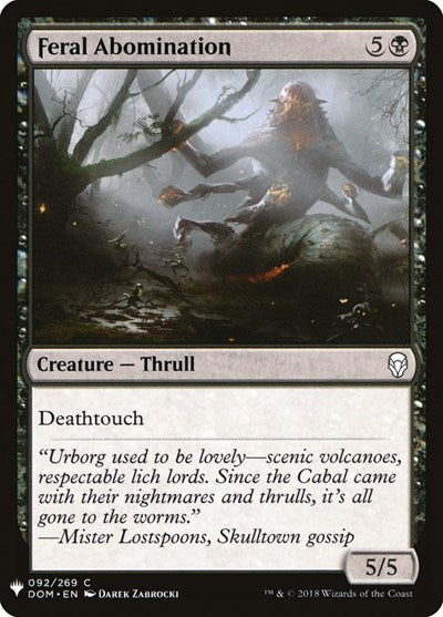 Feral Abomination (Mystery Booster) Light Play