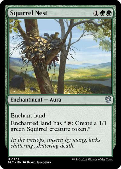 Squirrel Nest (Commander: Bloomburrow) Light Play