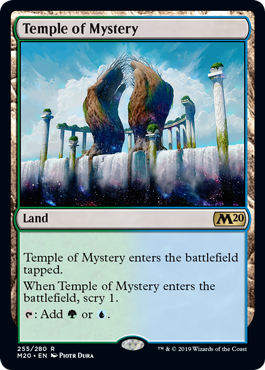 Temple of Mystery (Magic 2020 Core Set) Light Play Foil
