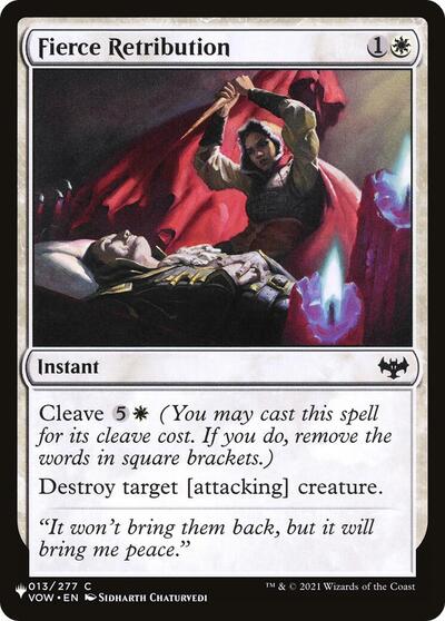 Fierce Retribution (The List) Near Mint