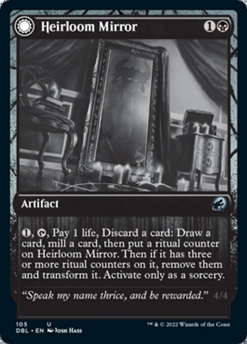 Heirloom Mirror / Inherited Fiend (Innistrad: Double Feature) Light Play